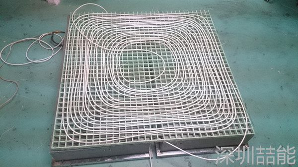 盘上感应加热线圈的不锈钢网